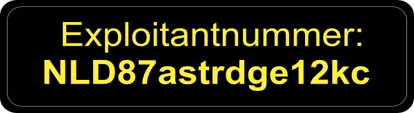 Drone exploitantnummer sticker geel