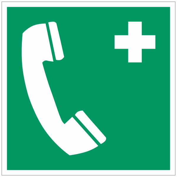 E004 Telefoon voor noodgevallen sticker
