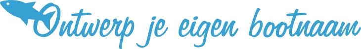Eigen bootnaam sticker