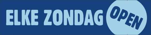Elke zondag open spandoek