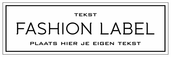Fashion label sticker
