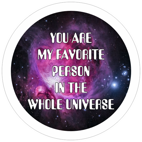 Fav person in the universe sticker