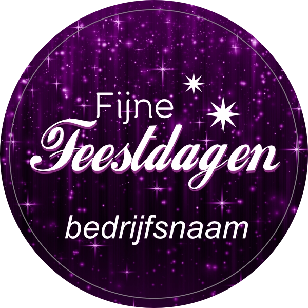 Fijne feestdagen sparkle paars