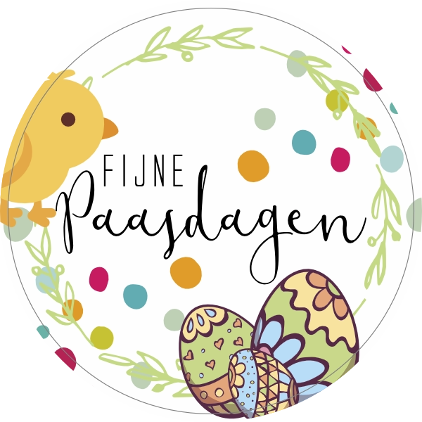 Fijne paasdagen sticker