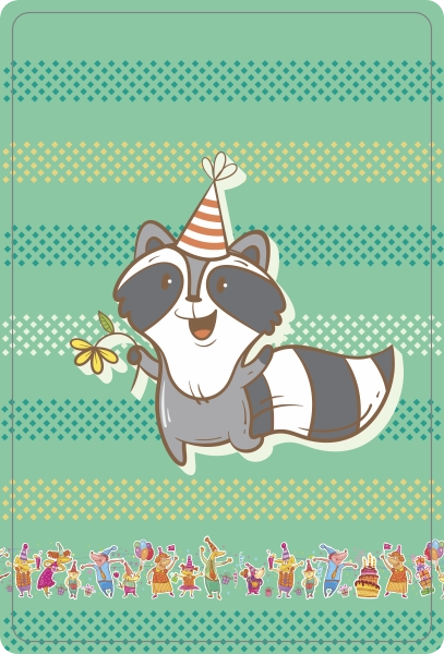 Fleece Deken Feestbeest Wasbeer