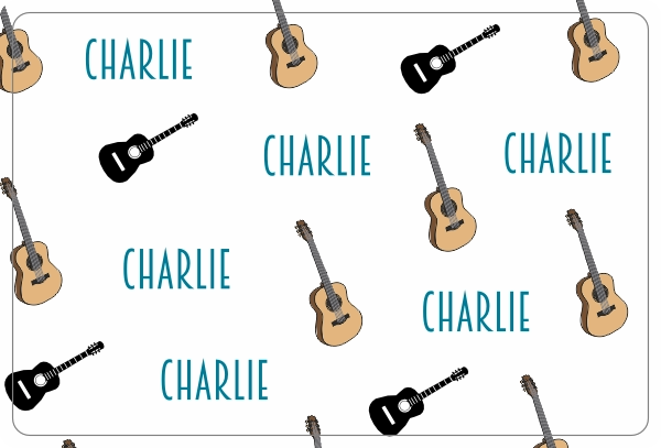 Fleece Deken Gitaar Patroon