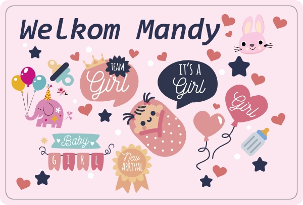 Fleece Deken Welkom Mandy - Baby Deken