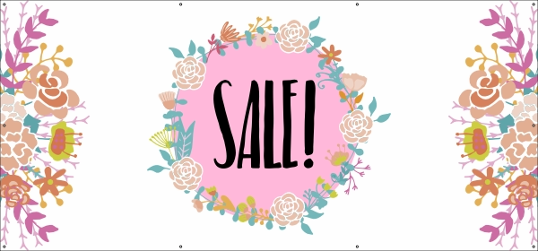 Floral SALE spandoek