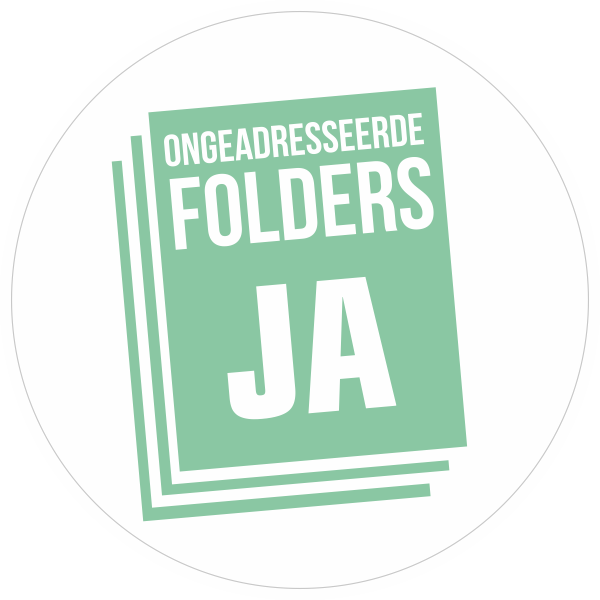 Folders Ja sticker Wit
