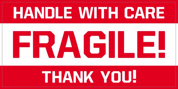 Fragile sticker