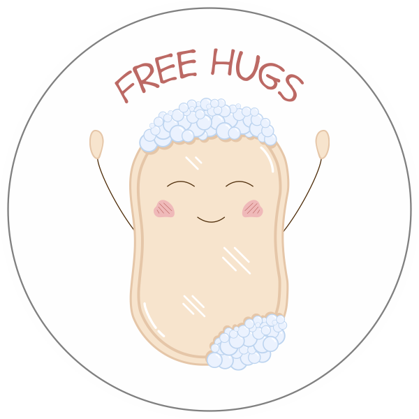 Free hugs sticker
