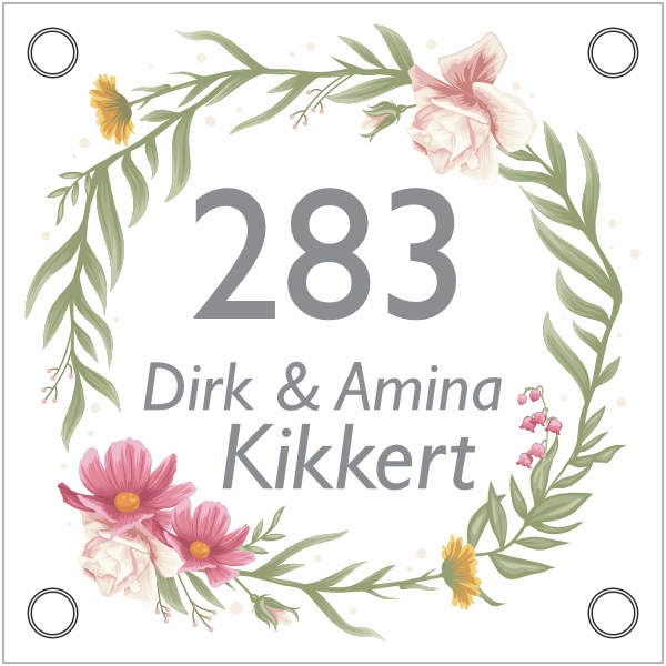 Bloemen familiebord