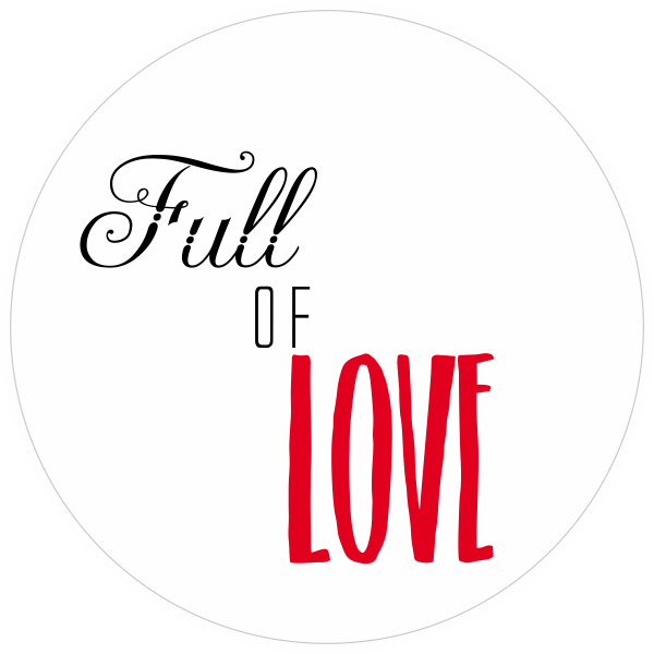 Full of love sticker