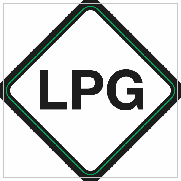 Gas LPG sticker