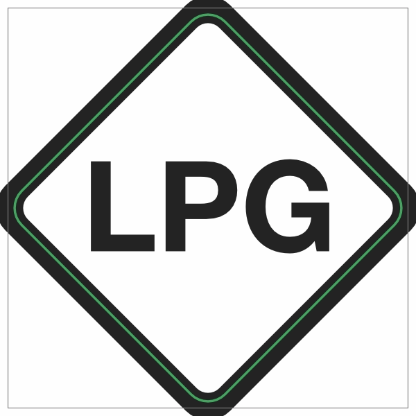 Gas LPG sticker