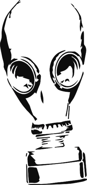 Gasmasker sticker