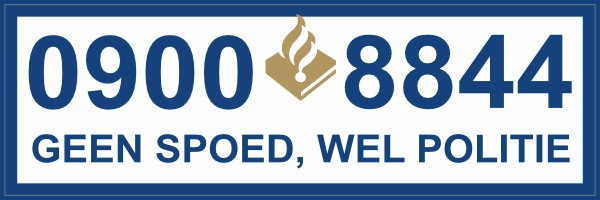 Geen spoed wel politie sticker