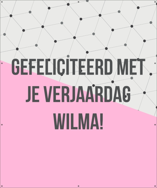 Gefeliciteerd met je verjaardag spandoek