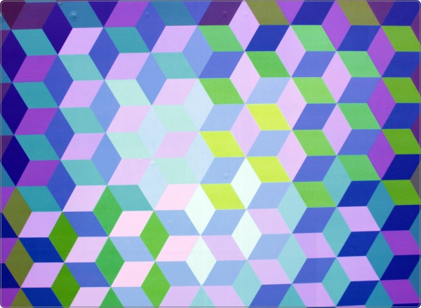 Geometisch patroon laptop sticker 17 inch