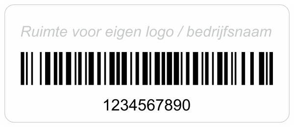 Gepersonaliseerde barcode sticker