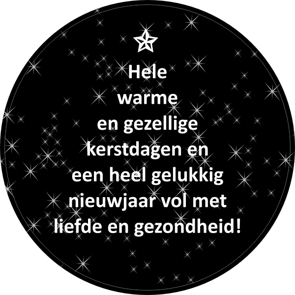 Gezellige kerst sticker zilver