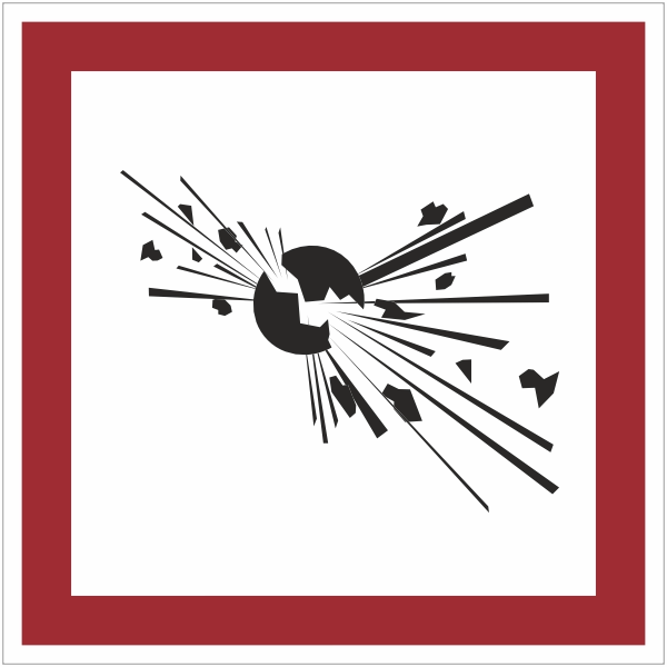 GHS01 - Explosief sticker