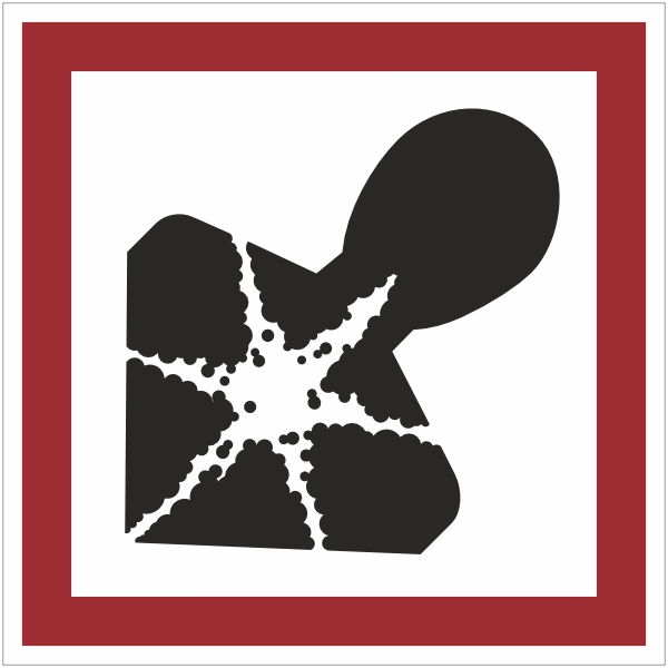 GHS08 - Schadelijk voor de gezondheid sticker