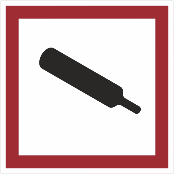 GHS04 - Houder onder druk sticker