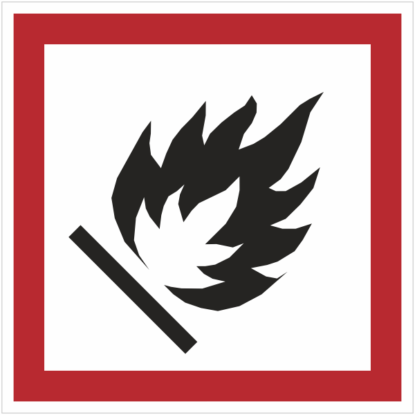 GHS02 - Ontvlambaar sticker