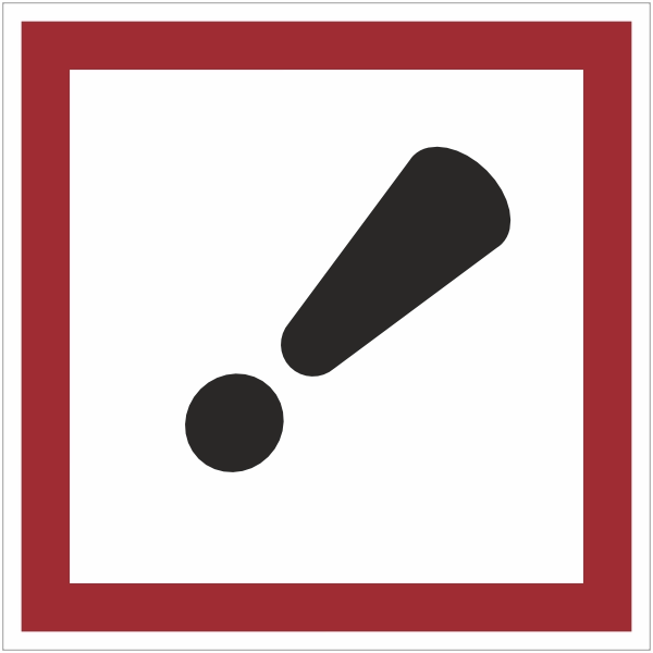 GHS07 - Schadelijk sticker