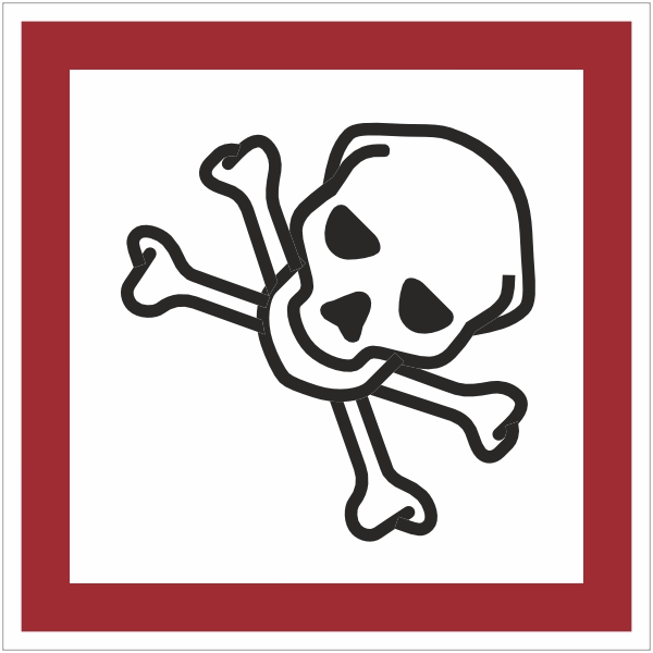 GHS06 - Toxisch sticker (Giftig)