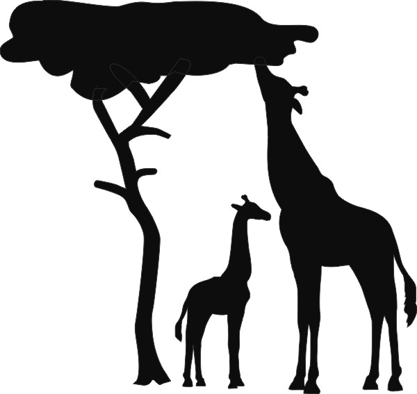 Giraffes Safari muursticker