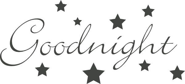 Goodnight muursticker