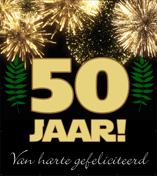 Gouden jubileum Spandoek