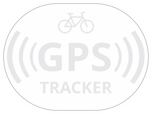 GPS tracker fiets transparant wit
