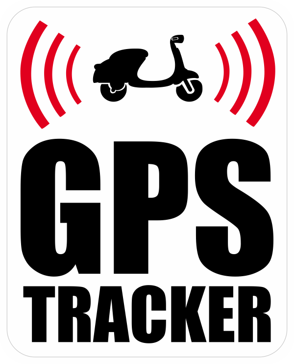 GPS tracker Scooter Sticker