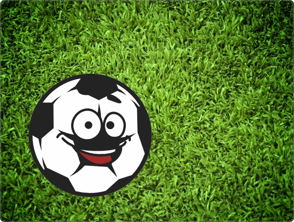 Gras Voetbal laptop sticker 15 inch