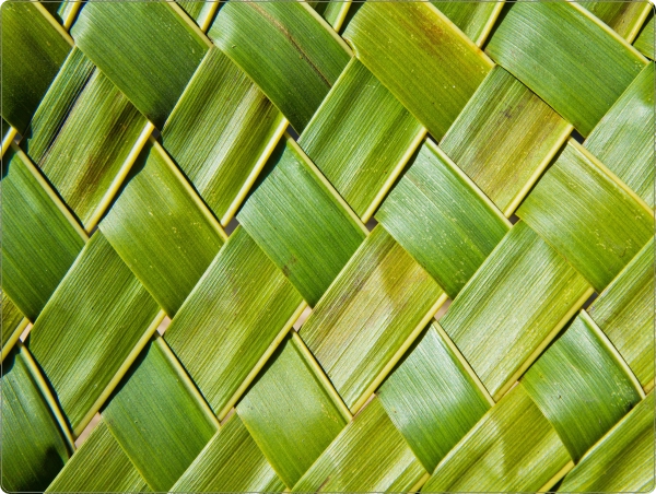 Groen gevlochten laptop sticker 15 inch