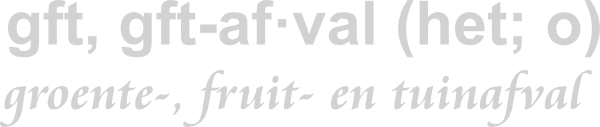 Groente, fruit en tuinafval kliko sticker