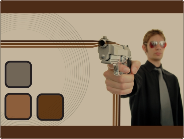 Gun Laptop Sticker 15 inch