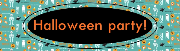 Halloween Party 3 Spandoek