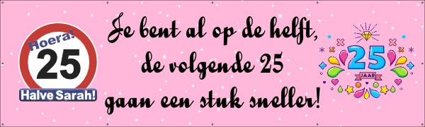 Halve Sarah spandoek