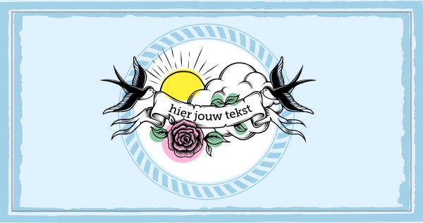 Handdoek Tattoo - Tekst Aanpasbaar