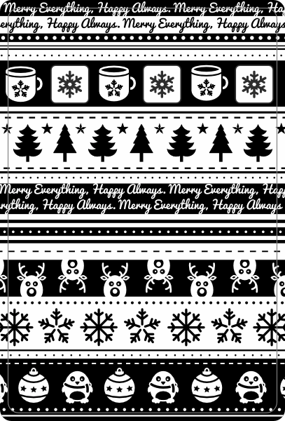 Happy Always, Merry Everything zwart