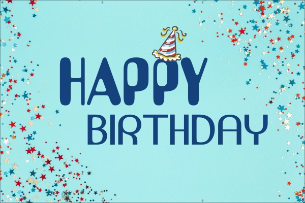 Happy birthday verjaardag spandoek