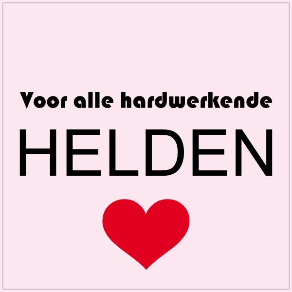 Hardwerkende helden sticker