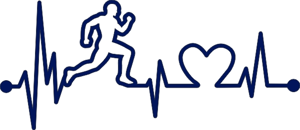 Hardlopen muursticker Man