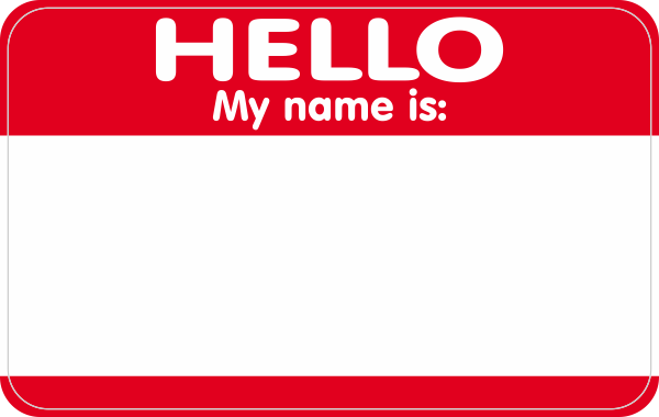 Hello My Name Is sticker