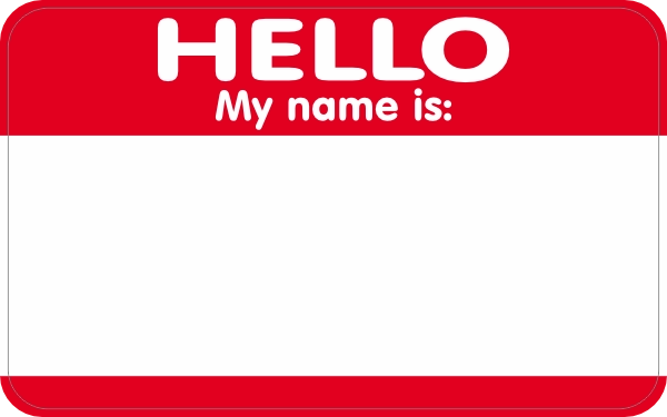 Hello My Name Is sticker