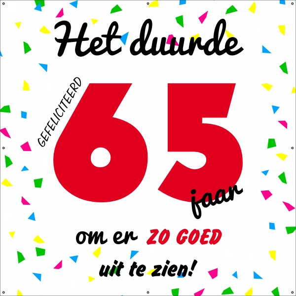 Het duurde 65 jaar spandoek